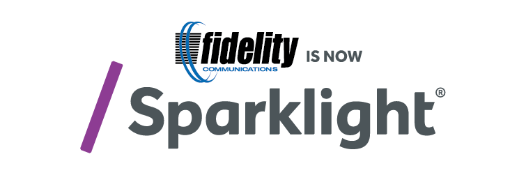 Fidelity Communications is Now Sparklight Logo